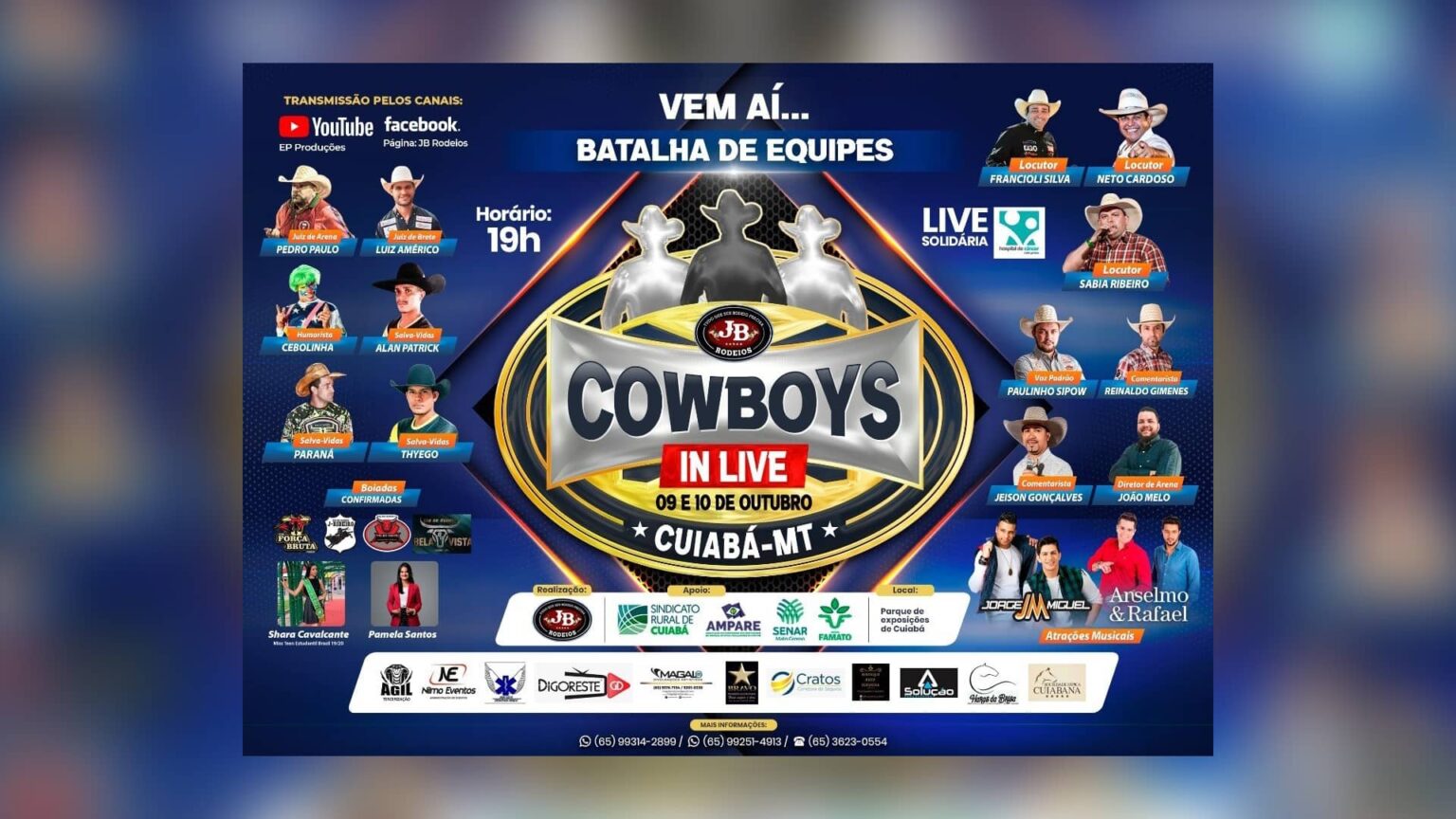 Cowboys In Live Rodeio Online