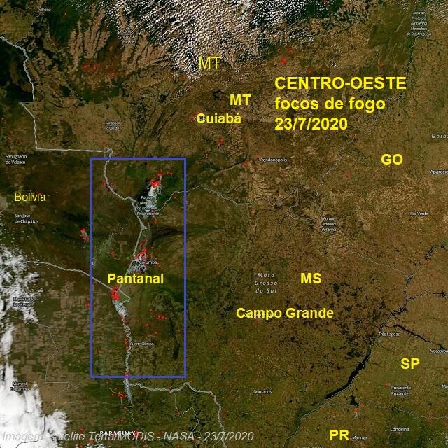 queimadas no pantanal - climatempo 25 de julho