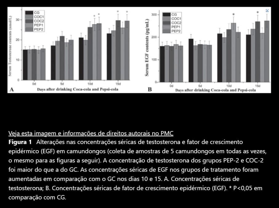 Pesquisa revela efeito colateral de refrigerantes em machos, advinha o que