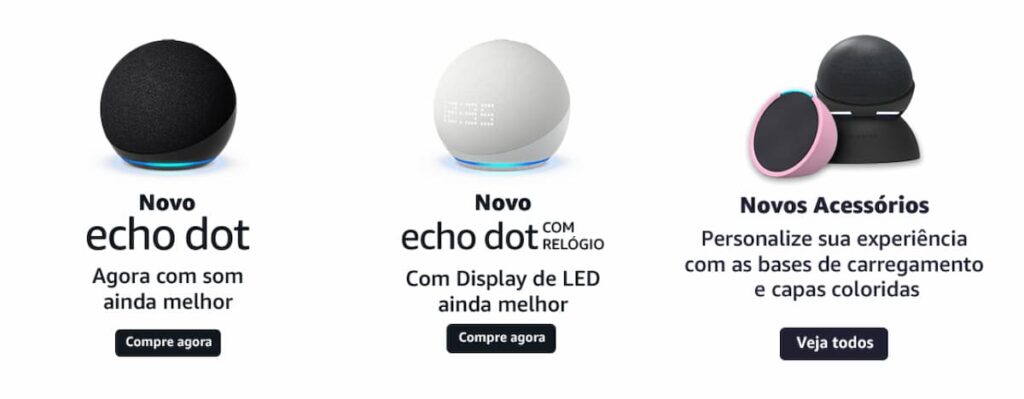 Novos Echo's da Amazon chegam ao Brasil