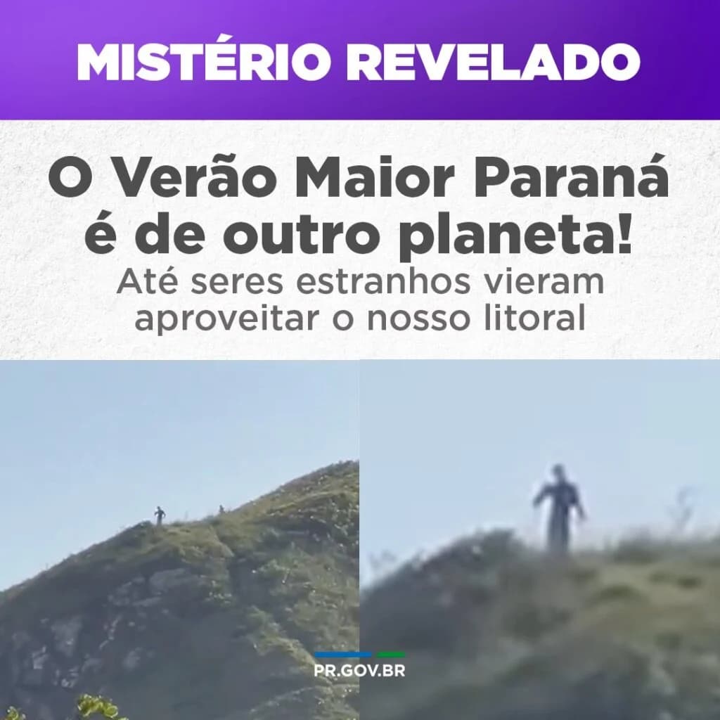 Vídeo de ET gigante na Ilha do Mel, verdade ou fake?