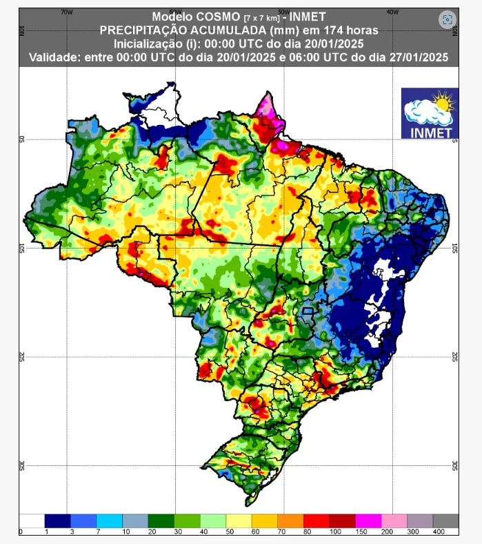 previsão do tempo