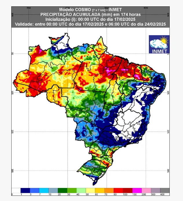 previsão do tempo