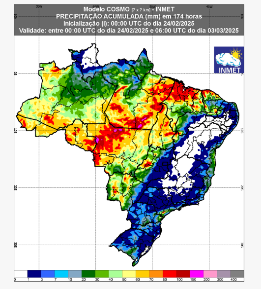 previsão do tempo