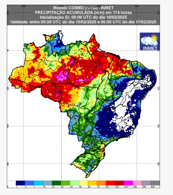 previsão do tempo