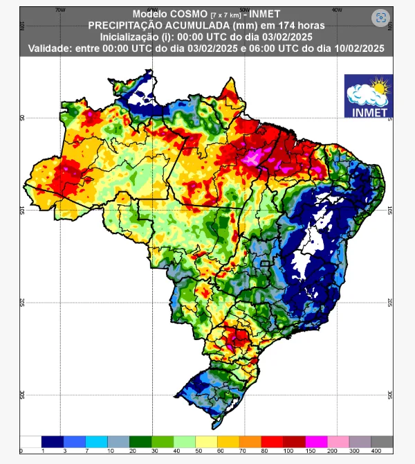 previsão do tempo