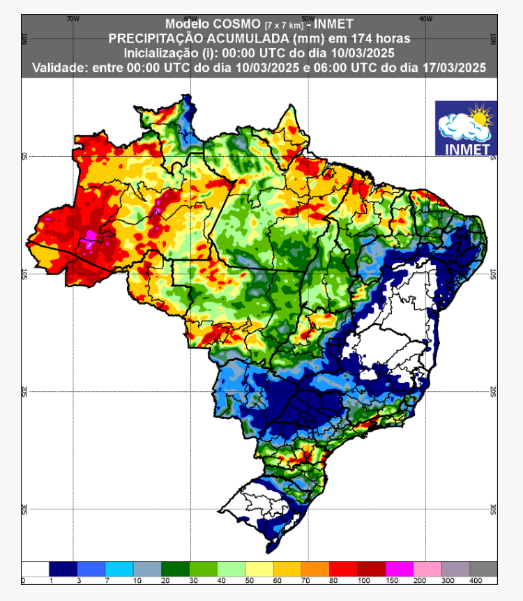 previsão do tempo